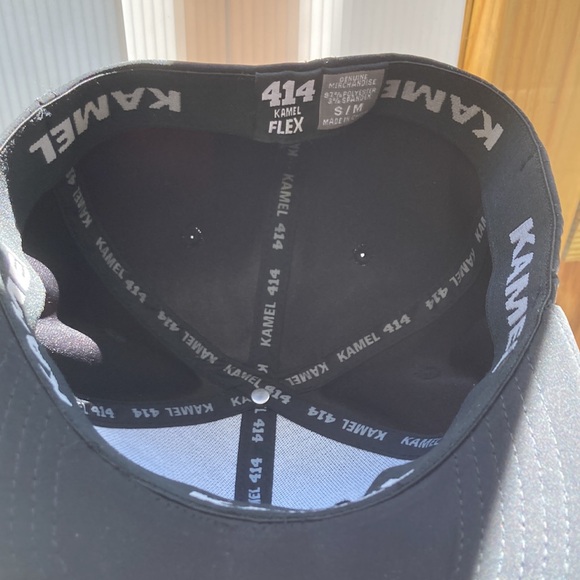 KAMAL 414 KAMAL Flex Plain Black Elastic Band Baseball Cap UNISEX - Picture 10 of 13